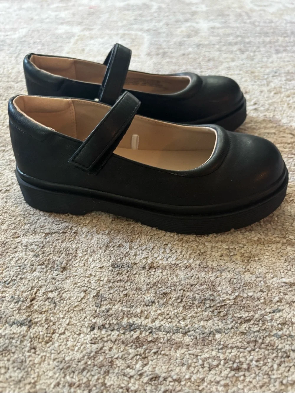 The Children's Place Black Mary Jane Flats with Adjustable Strap